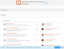 Tablet Screenshot of forum.diplopoda.de